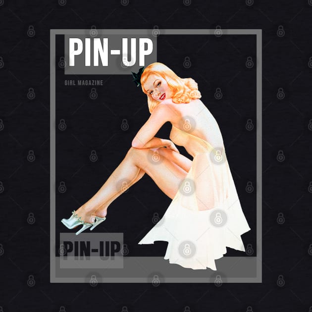 Pin up Girl Vintage Pin-up Magazine by Jose Luiz Filho